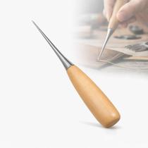 Furadores Agulhão Manual Cabo Madeira Cartonagem Patchwork