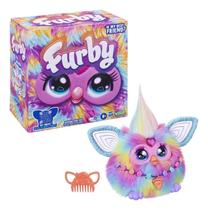 Furby Roxo Pelúcia Tie Dye Interativa Luzes E Sons Em Português Hasbro F8900