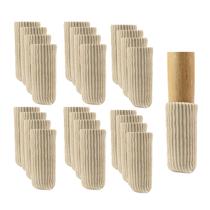 Furniture Leg Socks OEEKOI 24 peças de protetores acolchoados bege Furniture Leg Socks OEEKOI 24 peças de protetores acolchoados bege