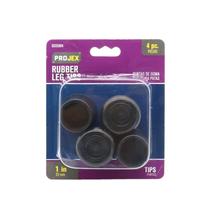 Furniture Leg Tip Projex Rubber Round 2,5 cm, pacote com 4