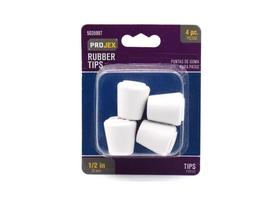 Furniture Leg Tips Projex 1,3 cm, branco, redondo, pacote com 4 Furniture Leg Tips Projex 1,3 cm, branco, redondo, pacote com 4
