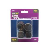 Furniture Leg Tips Projex Rubber Black 2,2 cm, pacote com 4