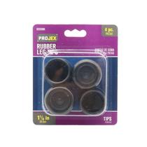 Furniture Leg Tips Projex Rubber Round 2,9 cm, pacote com 4