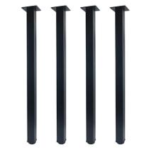 Furniture Legs QLLY 76 cm de metal ajustável, conjunto de 4 pretos