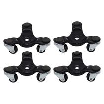 Furniture Movers Dolly Grip, 3 rodas, capacidade de 160 libras, pacote com 4