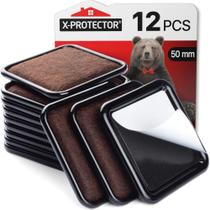 Furniture Sliders X-Protector, 12 peças, almofadas acarpetadas de 5 cm Furniture Sliders X-Protector, 12 peças, almofadas acarpetadas de 5 cm