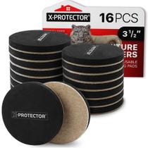 Furniture Sliders X-Protector 16 peças de almofadas de feltro de 8,9 cm