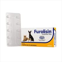 Furolisin 10mg para Cães e Gatos com 10 Comprimidos - VETNIL