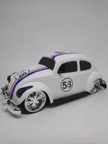 Fusca Branco Hobby Retrô - Brinquemix