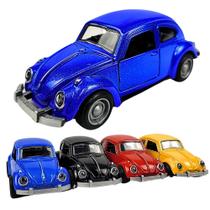 Fusca Carrinho Miniatura De Ferro Porta Capô Clássico