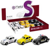 Fusca de Metal Taxi Policia Corrida Herbie Atacado Revender
