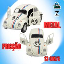Fusca Herbie De Metal com Fricção