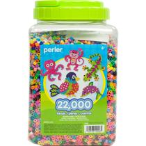 Fuse Beads Jar Perler Multi-Mix, cores variadas, pacote 22000 Fuse Beads Jar Perler Multi-Mix, cores variadas, pacote 22000