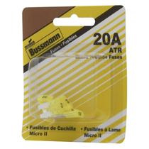 Fuse Bussmann ATR Micro II, 20 A, 2 pernas, pacote com 5 Fuse Bussmann ATR Micro II, 20 A, 2 pernas, pacote com 5