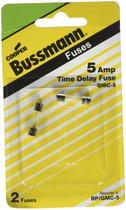 Fuse Bussmann BP/GMC-5 5A Time Lag, pacote com 2 unidades de 125V
