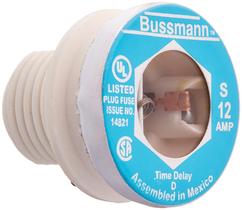 Fuse Bussmann BP/S-12 12 Amp Time-Delay de elemento duplo 125V