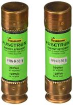 Fuse Bussmann FRN-R-50 50 Amp Time-Delay 250V, pacote com 2 Fuse Bussmann FRN-R-50 50 Amp Time-Delay 250V, pacote com 2