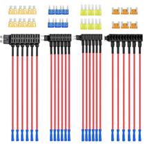 Fuse Holder Nilight 12V Car Add-a-Circuit 24 unidades com 24 fusíveis Fuse Holder Nilight 12V Car Add-a-Circuit 24 unidades com 24 fusíveis