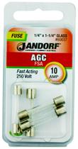 Fuse Jandorf AGC 10A de ação rápida 250V, modelo 60637