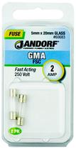 Fuse Jandorf GMA 2A Vidro 250V de ação rápida 5x20mm Fuse Jandorf GMA 2A Vidro 250V de ação rápida 5x20mm