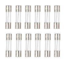 Fuselechada 12 peças Fusível de vidro de ação rápida 5 A 125 V 5 x 20 mm