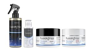 Fusion Frizz Miracle Recovery + Moist Repair 250 ml + Recovery Smooth 250 ml + Progressiva Orgânica