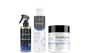 Fusion Frizz Miracle Recovery + Moisture Repair 500 ml + Progressiva Orgânica 500 ml