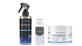 Fusion Frizz Miracle Recovery + Recovery Smooth 250 ml + Progressiva Orgânica 100 ml