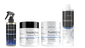 Fusion Frizz Miracle Recovery + Recovery Smooth + Moist Repair + Progressiva Orgânica 1 L