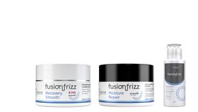 Fusion Frizz Recovery Smooth 250 ml + Moisture Repair 250 ml + Progressiva Orgânica 100 ml