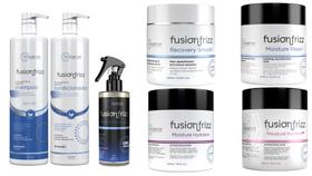 Fusion Frizz Shampoo 1 l + Cond 1 l + 3 Máscaras 500 ml + Miracle Recovery + Recovery Smooth 500 ml