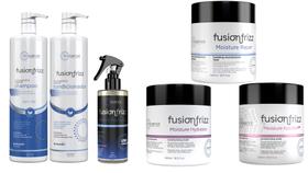 Fusion Frizz Shampoo 1 l + Condicionador 1 l + Kit 3 Máscaras 500 ml + Miracle Recovery