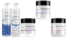 Fusion Frizz Shampoo 1 l + Condicionador 1 l + Kit 3 Máscaras 500 ml