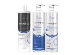 Fusion Frizz Shampoo 1 L + Condicionador 1 L + Progressiva Orgânica 1 L