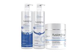 Fusion Frizz Shampoo 1 l + Condicionador 1 l + Recovery Smooth 500 ml