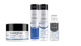 Fusion Frizz Shampoo + Condicionador + Moisture Repair 250 ml + Progressiva Orgânica 100 ml