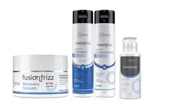Fusion Frizz Shampoo + Condicionador + Recovery Smooth 250 ml + Progressiva Orgânica 100 ml