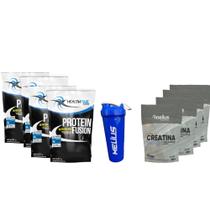 Fusion Health Time 4x2.1kg (8,6kg)+ Creatina 4x300g + Coqueteleira 700 ml Fusion Health Time 4x2.1kg (8,6kg)+ Creatina 4x300g + Coqueteleira 700 ml
