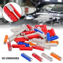 Fusíveis Automotivos Clássicos 50 Peças Kit Cerâmico Estilo Continental Torpedo 5A 8A 16A 25A
