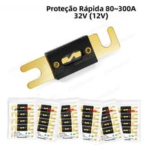 Fusível Automotivo ANL Banhado a Ouro 80A 100A 150A 200A 250A 300A Fusível De Áudio De Encaixe 5V