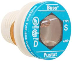 Fusível Bussmann BP/S-1-1/4S Plugue de 1,25 A