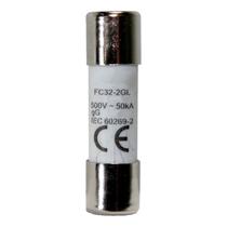 Fusível Cartucho 14,3x51mm 63A 500V Ultra Rápido Metaltex