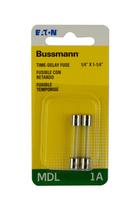 Fusível de vidro Eaton Bussmann MDL 1A 250V 2 peças