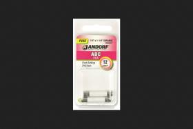 Fusível Jandorf ABC 12A de ação rápida 6x3 cm 250V