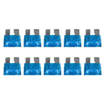 Fusivel Lamina Engate Medio 15A Azul 15 Amperes Automotivo Kit com 10 Unidades Fusivel Lamina Engate Medio 15A Azul 15 Amperes Automotivo Kit com 10 Unidades