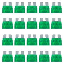 Fusivel Lamina Engate Medio 30A Verde 30 Amperes Automotivo Kit com 20 Unidades