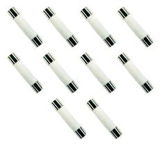 Fusível Microondas 10A 6x30mm Cerâmico Kit 25 Peças Fusível Microondas 10A 6x30mm Cerâmico Kit 25 Peças