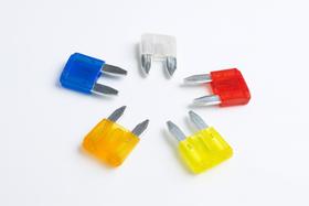 Fusível para carro Jogo de 10 peças mini fusíveis automotivos 5 7.5 10 15 20 25 amperes