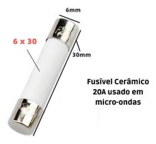 Fusivel Para Microondas Consul Eletrolux 20A kit com 5