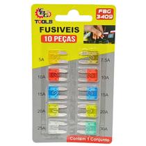Fusivel Pequeno Automotivo Cartela Contendo 10 Unidades